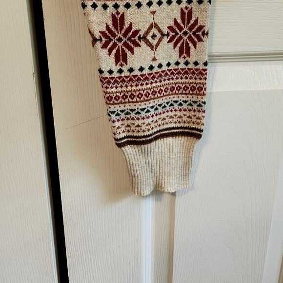 American Eagle Ahh-Mazingly Soft Sweater Knit Reindeer Snowflake Leggings Size M - Picture 5 of 10